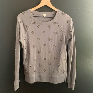 J Crew beaded sweatshirt